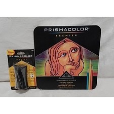 Prismacolor Premier Colored Pencil Set Of 48 and pencil sharpener BUNDLE