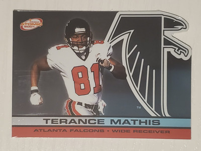 2001 Pacific Prism Atomic #9 Terance Mathis ~ Atlanta Falcons