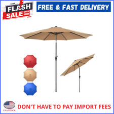Gianna 9FT Outdoor Patio Umbrella Outdoor Table Umbrella with Push Button Tilt