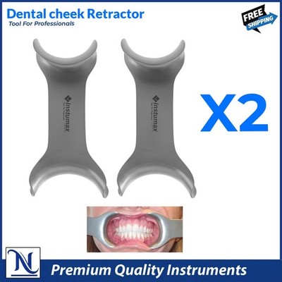 2 Piezas Retractores Dentales de Labio y Mejilla   Abridor Bucal de Doble