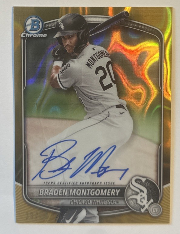 2025 Bowman Chrome - Braden Montgomery #CPA-BM - Lava Gold Refractor Auto /50