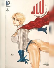 Power Girl - Original Art Sketch Cover | eBay US (Buy It Now)