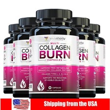 Multi Collagen Burn Capsules for Weight Loss - Hydrolyzed Collagen Peptides