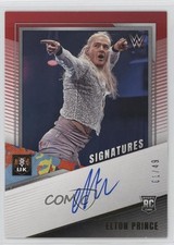 2022 Panini WWE NXT NXT Signatures Red 1/49 Elton Prince #NS-ETP Auto 3hd