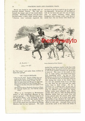 Taking On The Mail When The Coach Breaks Down, Book Illustration (Print), 1887