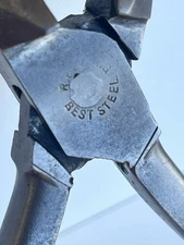 RING BEST STEEL Vtg Cutting Pliers PEXTO Era USA Forged Tool Early Industrial