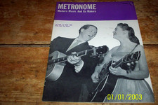 METRONOME magazine LES PAUL & MARY FORD cover NOVEMBER 1953 w/ SINATRA Drum Ads