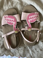 Gymboree Girls Sandals Shoes Lot Of 3 Pairs Red Apple Flamingo Tassel Size 1 Lot