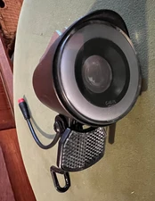 Universal LED Bicycle Headlight Lamp w/ Reflector & Mount — Wired Hook Bracket