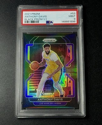 Anthony Davis 2021 Prizm Black 1/1 PSA 9