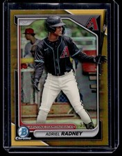 2024 Bowman Draft Chrome Gold Adriel Radney 39/50 Arizona Diamondbacks #BDC-136
