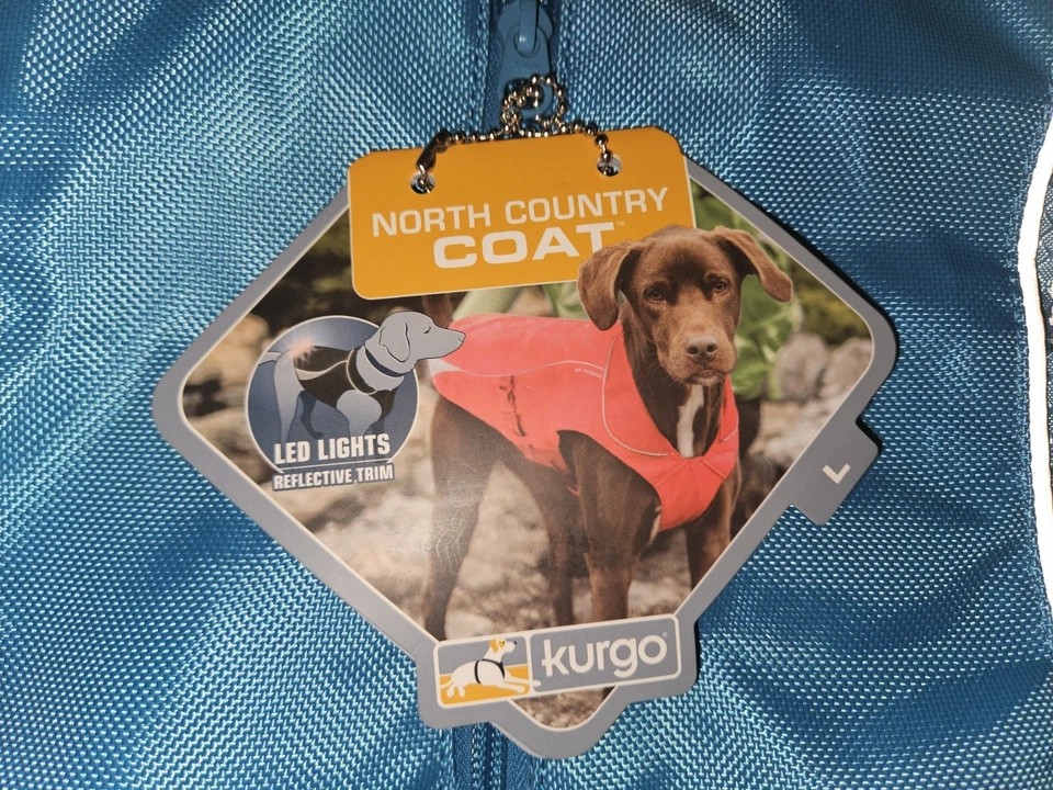 全新带标签 Kurgo North Country 狗外套大号防水/防风 LED 灯抓绒 $59 — 第 4/4 张图片