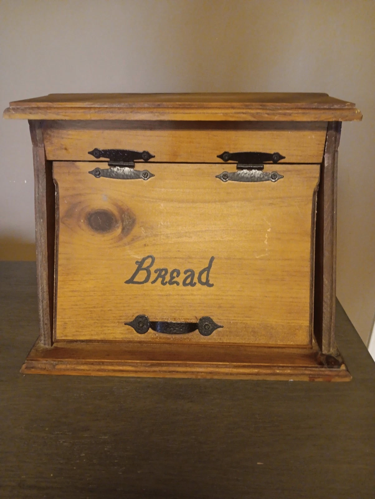 Rare Vintage Wooden Bread Box Hand Made 13" × 17"
Opens in a new window or tab
