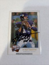 FRAN TARKENTON MINNESOTA VIKINGS HOF 86 SIGNED 2008 UPPER DECK HEROES CARD #213