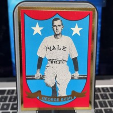 1990 GEORGE H. W. BUSH -- Yale Rookie Baseball Card Gold -- NM/MT - President 