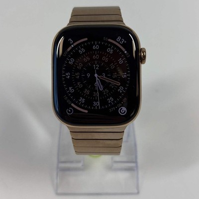 Unlocked Apple Watch Series 11 46MM Gold Titanium Milanese Bracelet MFC34LW/A