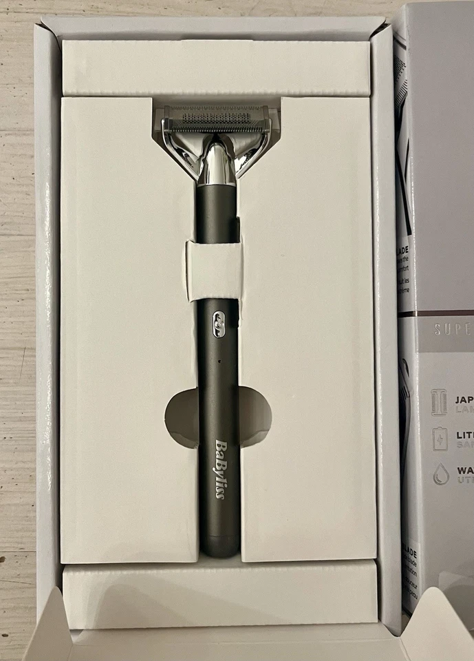 BaByliss Super-X Metal Stubble Trimmer Barttrimmer Chrom Schwarz NEU OVP - Bild 3 von 4