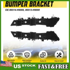 Pair Front LH RH Bumper Bracket Retainer Mounting Brace For Kia Rio 2018-2020