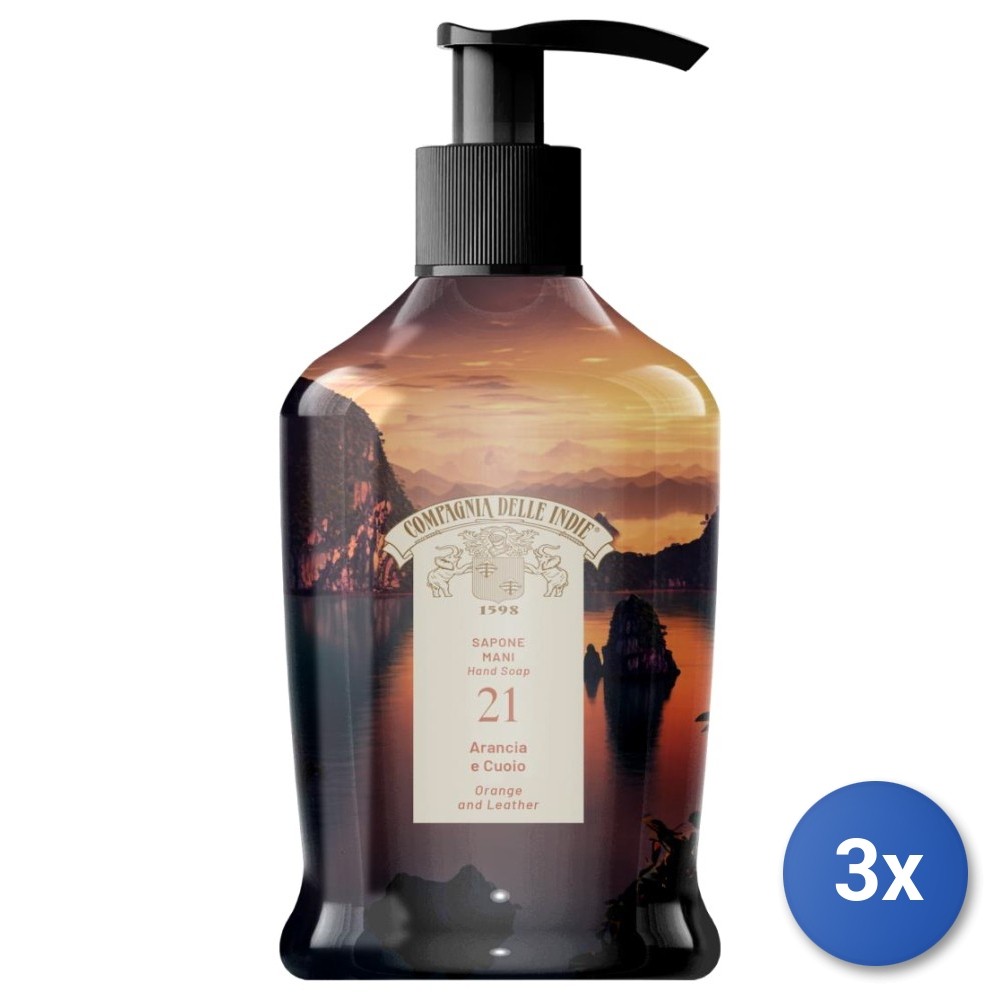 3X Company Of The Indies Soap 300 Ml. 21 Orange/Leather