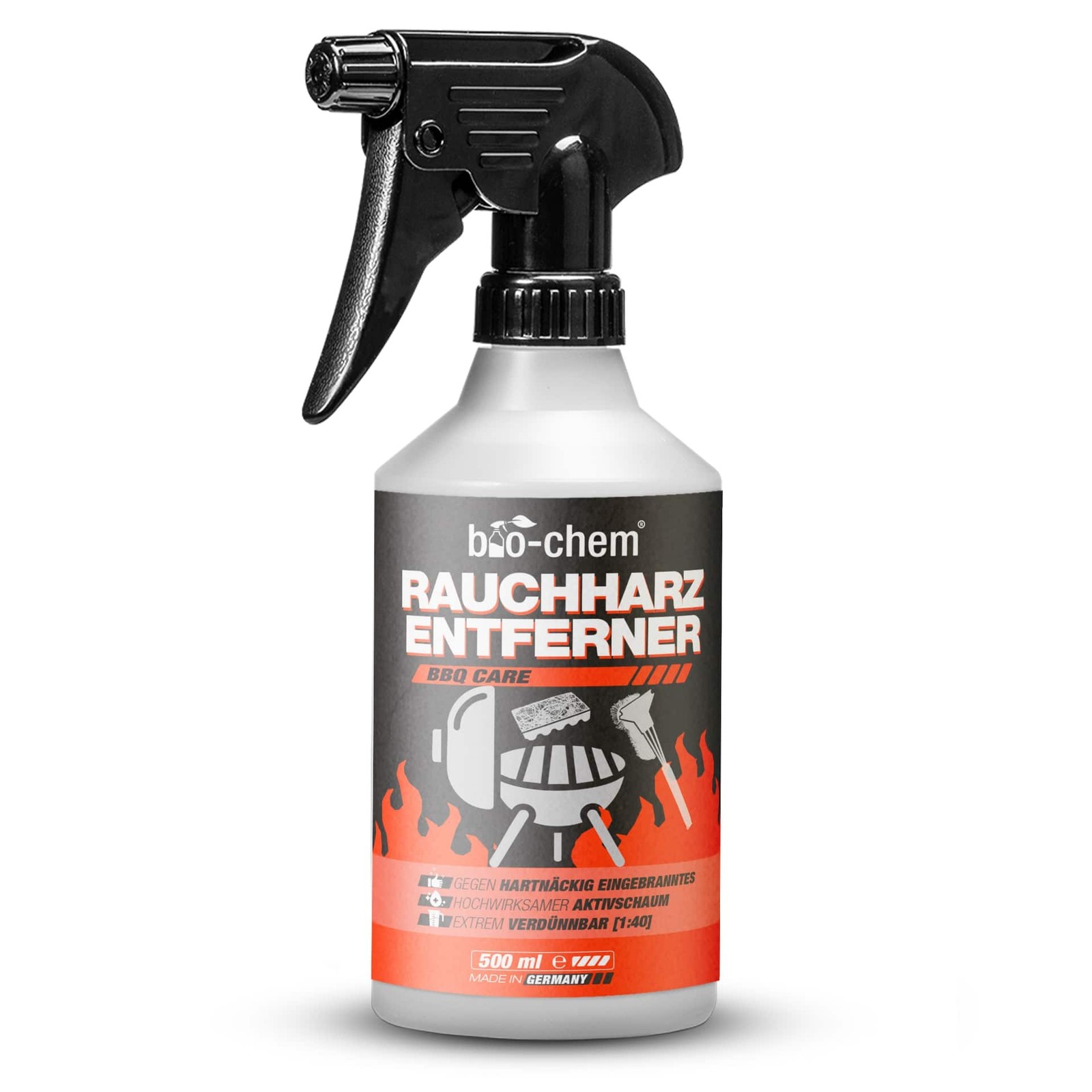 bio-chem RAUCHHARZ-ENTFERNER Grillreiniger 500 ML KRAFTVOLLES KONZENTRAT