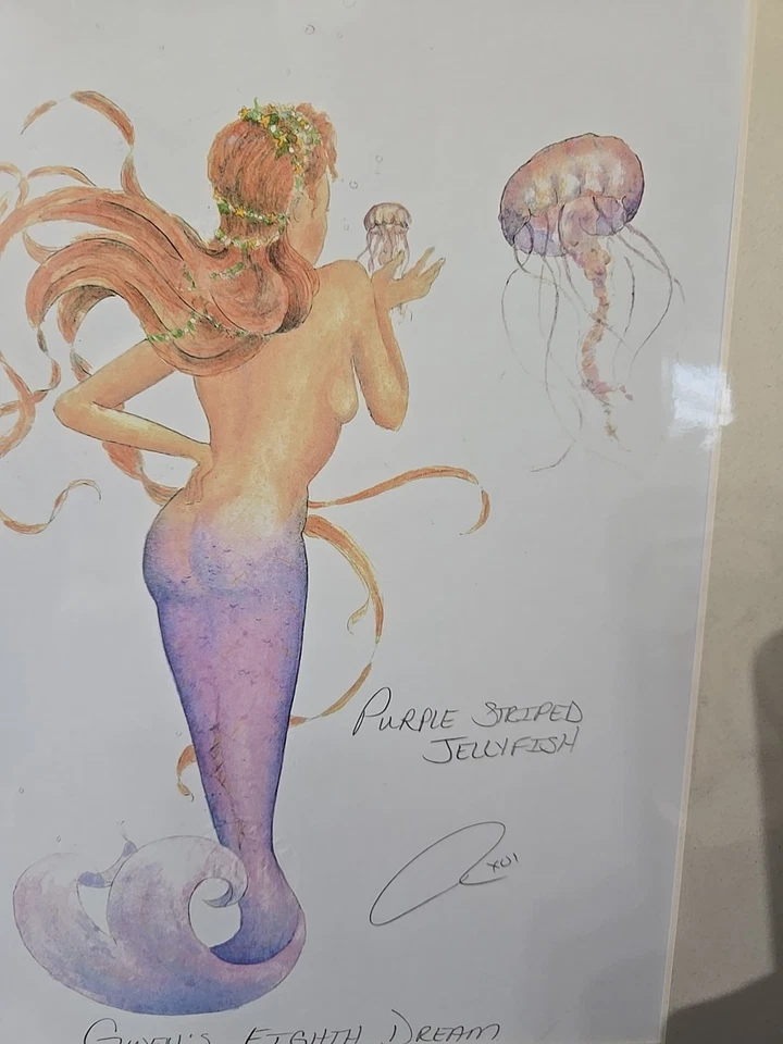 Robert Kline Sea Maiden Octavo Sueño y Medusas Snd Impresión Sirena RARO Foto 2 de 4