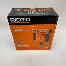 New Rigid R09897B 18V Cordless 3/8 in Crown Stapler Tool Only