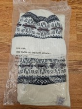 Winter Scarf And Hat Set Ivory