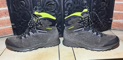 LOWA Explorer II GTX Mid Herren Wanderschuhe Gr. 11 (EU 46) Anthrazit/Limone TOP