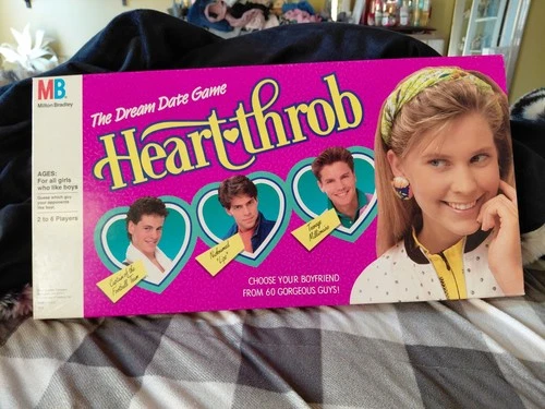 Milton Bradley Heart Throb Board Game 1988 Vintage, Complete Set