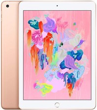 Apple 9.7" iPad 6th Generation 32GB Wi-Fi only Gold MRJN2LL/A Late 2018