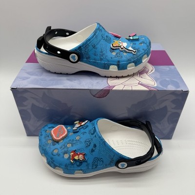 CROCS Disney Alice in Wonderland Classic Clog Womens Sizes w/ Jibbitz NEW