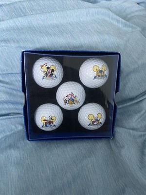 Walt Disney World Golfbälle 5er Pack: Mickey Mouse Pluto Goofy Donald Neu Versiegelt