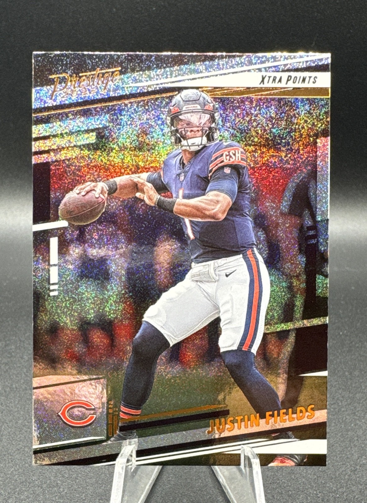 2022 Panini Prestige - Justin Fields #48 Xtra Points Galaxy