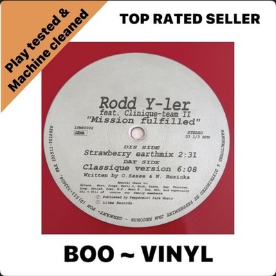 Rodd-Y-Ler Feat. Clinique Team - Mission Fulfilled 12'', Red Vinyl Hard Trance EX
