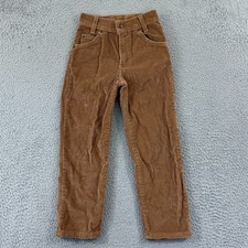 Vintage Levi  s 550 Corduroy Pants Boys 7 Brown Relaxed Fit Slim 90s Snap USA