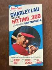 Charley Lau The Art of Hitting .300 (1985) US VHS w/ Don Drysdale Near Mint