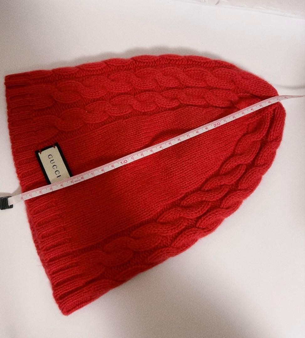 Gucci Knit Hat Red Unisex thumbnail 11