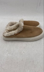 Minnetonka Womens Windy Brown Suede Round Toe Slip-On Slippers Size 6