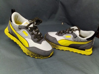 Puma Rider FV PS X PAW PATROL Sneakers Grey Yellow Size 2c NEW NO BOX!