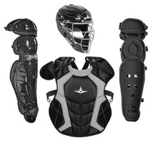 All Star Classic Pro Adult 16+ Catchers Gear Set - Black