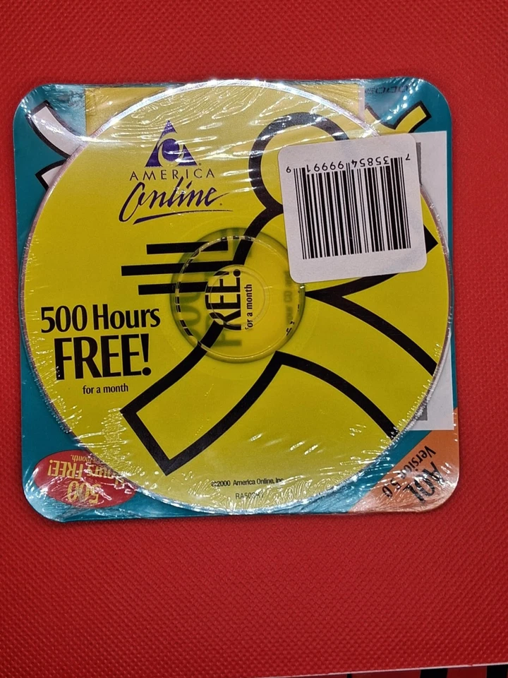 America Online Collectible Install Disc Vintage AOL CD Version 5.0 New Sealed - Image 2 of 2