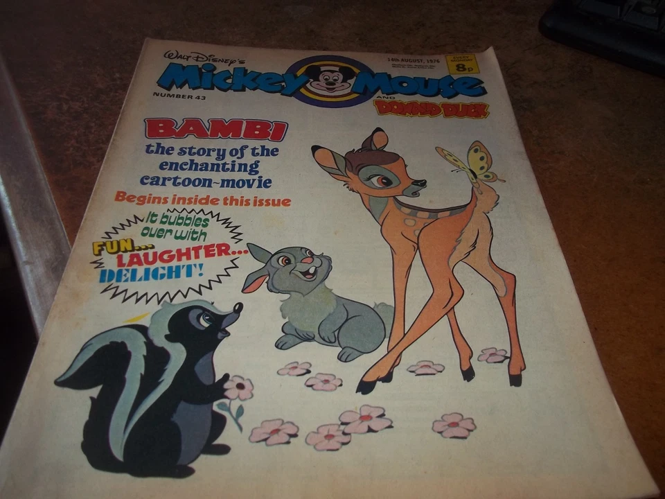 Walt Disney's Mickey Mouse and Donald Duck Comic 14 August 1976 No 43 weekly GC - Image 1 of 1