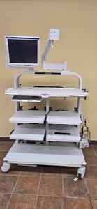 Olympus WM-DP2 Endoscopy Cart, dual arms and data monitor