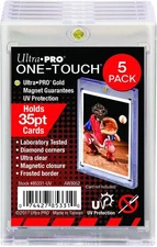 Magnetic Trading Card Holder 35-Point ONE-Touch Clear Pack 3x4