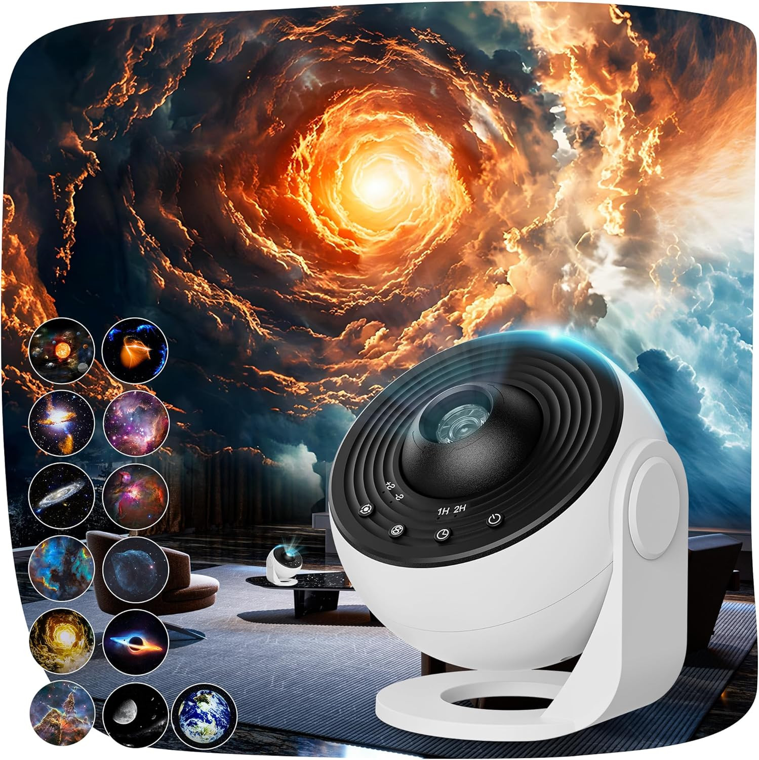 Proiettore Stelle Soffitto PRO, Galaxy Projector Planetarium Projector with 13 P