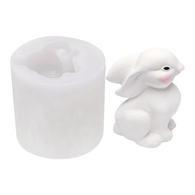 Sugarcraft Mould Silicone 3D Rabbit Bunny Shape 3D Cartoon Bakeware Tools Safe