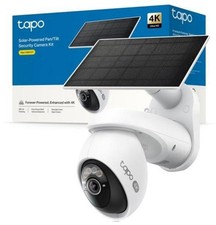 Tapo TC92 KIT Caméra sécurité IP PTZ 4K solaire WiFi vision nocturne