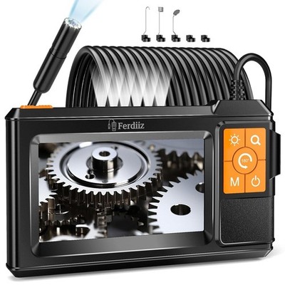 Endoscope Camera: 4.3'' IPS Screen, 8 LEDs, Back LED, 1920P HD , (16.4ft/32.8ft)