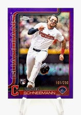 2025 Topps Chrome Logofractor Edition Daniel Schneemann Purple Refractors/250