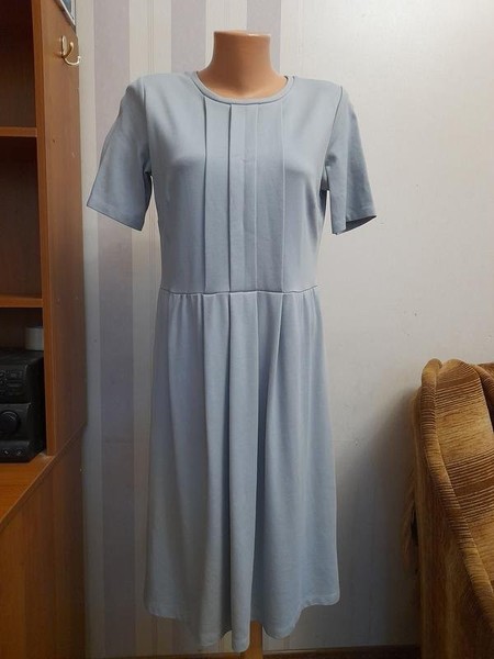 Women Peter Hahn Dress Blue Viscose 38 / M / 46